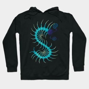 Gummy Candy Centipede Blue Hoodie